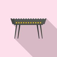 Beef brazier icon, flat style vector