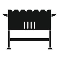 Open brazier icon, simple style vector