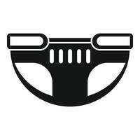 Cleanliness diaper icon, simple style vector