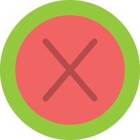 Close Cross Interface No User  Flat Color Icon Vector icon banner Template