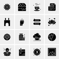 16 Business Universal Icons Vector Creative Icon Illustration to use in web and Mobile Related project