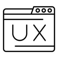 Ux Line Icon vector