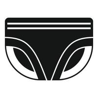 Diaper icon, simple style vector