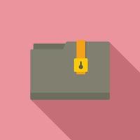 Folder storage documents icon, flat style vector