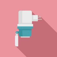 Car charger plug icon, flat style vector