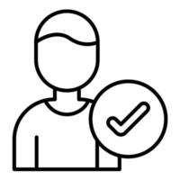 Qualify Line Icon vector