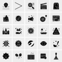 25 iconos de negocios universales vector ilustración de icono creativo para usar en proyectos relacionados con la web y dispositivos móviles