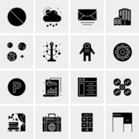 16 Universal Business Icons Vector Creative Icon Illustration to use in web and Mobile Related project