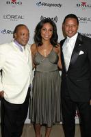 Quincy Jones Sanaa Lathan Terrance Howard Clive Davis Annual Pre-Grammy Party Beverly Hilton Hotel Beverly Hills, CA February 7, 2006 photo