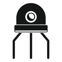 Nanotechnology artificial robot icon, simple style vector