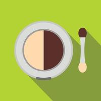 Shadow palette with applicator vector