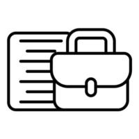 Portfolio Management Line Icon vector