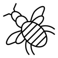 Honeybee Line Icon vector