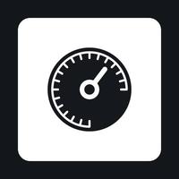 Speedometer, measuring scale icon vector