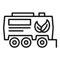 Biofuel Tank Line Icon vector