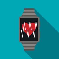 Smartwatch icon, flat style vector