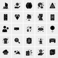 25 iconos de negocios universales vector ilustración de icono creativo para usar en proyectos relacionados con la web y dispositivos móviles