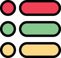 List Task Text Write  Flat Color Icon Vector icon banner Template