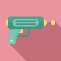 Cosmic blaster icon, flat style vector