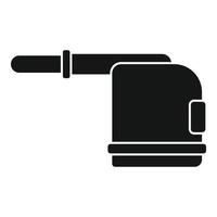 Carpet steam cleaner icon, simple style vector