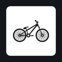 icono de bicicleta, estilo simple vector