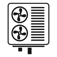 Industrial ventilation icon, simple style vector