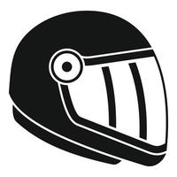 Skydiving helmet icon, simple style vector