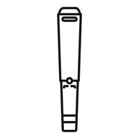 Metal detector stick icon, outline style vector