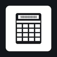 icono de calculadora, estilo simple vector
