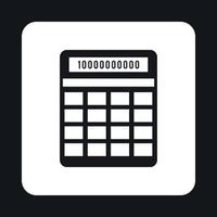 Calculator icon, simple style vector