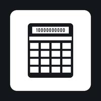 Calculator icon, simple style vector