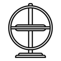 Smart gyroscope icon outline vector. Gyro accelerometer vector