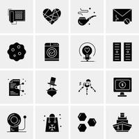 16 Business Universal Icons Vector Creative Icon Illustration to use in web and Mobile Related project