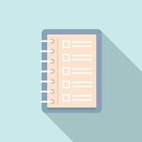 To-do list sheet icon, flat style vector