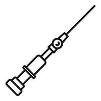 Clinic catheter icon, outline style vector