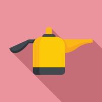 Modern steam cleaner icon, flat style vector