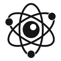 icono de energía atómica, estilo simple vector