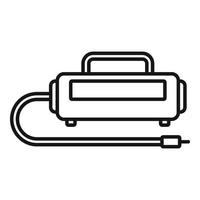 Unit air compressor icon, outline style vector