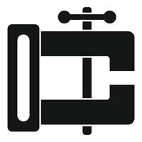 Blacksmith vise icon, simple style vector