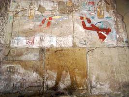 Wall paintings of the ancient Egyptian gods photo