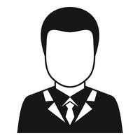 Purchasing manager icon, simple style vector