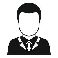 Purchasing manager icon, simple style vector