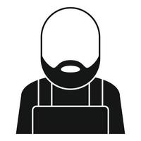 Blacksmith man icon, simple style vector