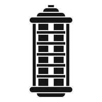 Insect hunt lamp icon, simple style vector