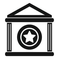 Token bank icon simple vector. Money blockchain vector