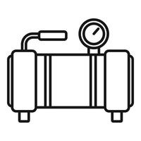 Stand air compressor icon, outline style vector