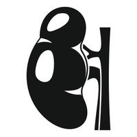 Urology kidney icon, simple style vector