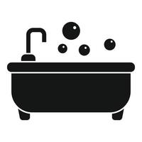 Aromatic jacuzzi icon, simple style vector