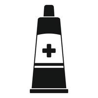 Medical tube icon, simple style vector