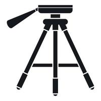 Tripod icon, simple style vector